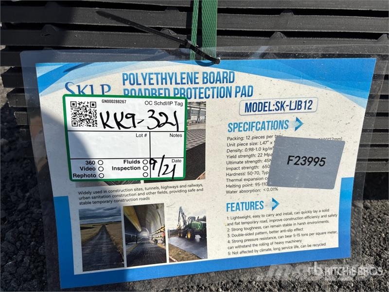 Quantity of (12) SKLP SK-LJB12 94 in x 47 in Poly Trasporto - Altro