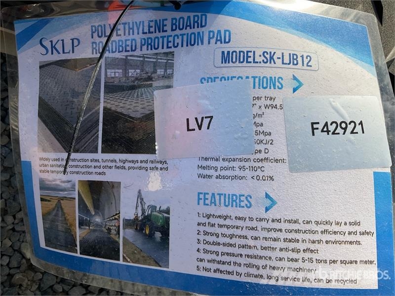 Quantity of (12) SKLP SK-LJB12 94 in x 47 in Road Muut
