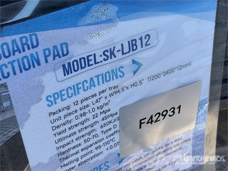 Quantity of (12) SKLP SK-LJB12 94 in x 47 in Poly Acessórios e peças de equipamento de perfuração