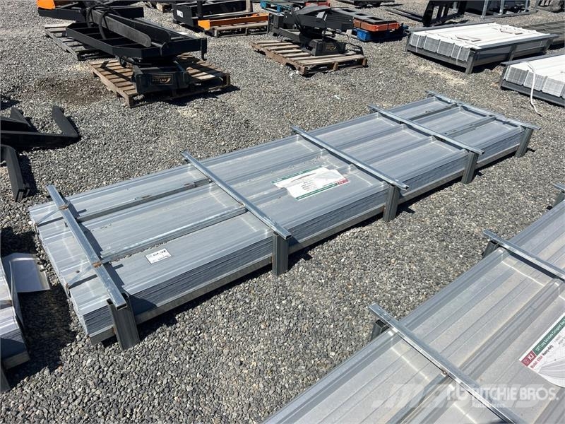 Quantity of (150) KJ K084 Galvalume Corrugated St Takels, lieren en materiaalliften