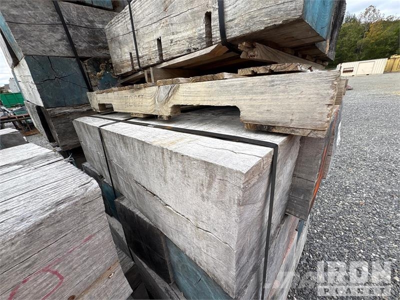  Quantity of (16) 12 In x 12 In x 4 ft Hard Wood Ti Seilwinden, Bauaufzüge und Lastenaufzüge
