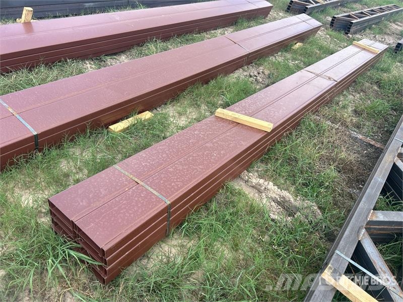 Quantity of (16) 8 in x 20 ft C- Purlin (Unused) Other components