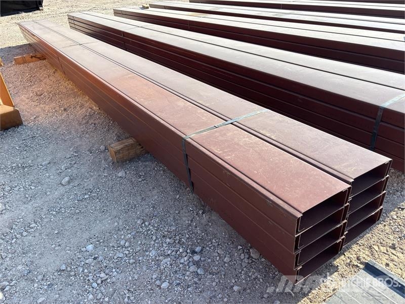 Quantity of (16) 8 in x 20 ft C- Purlin (Unused) Other components