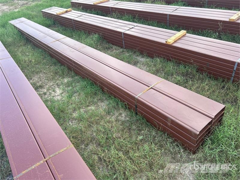 Quantity of (16) 8 in x 20 ft C- Purlin (Unused) Other components