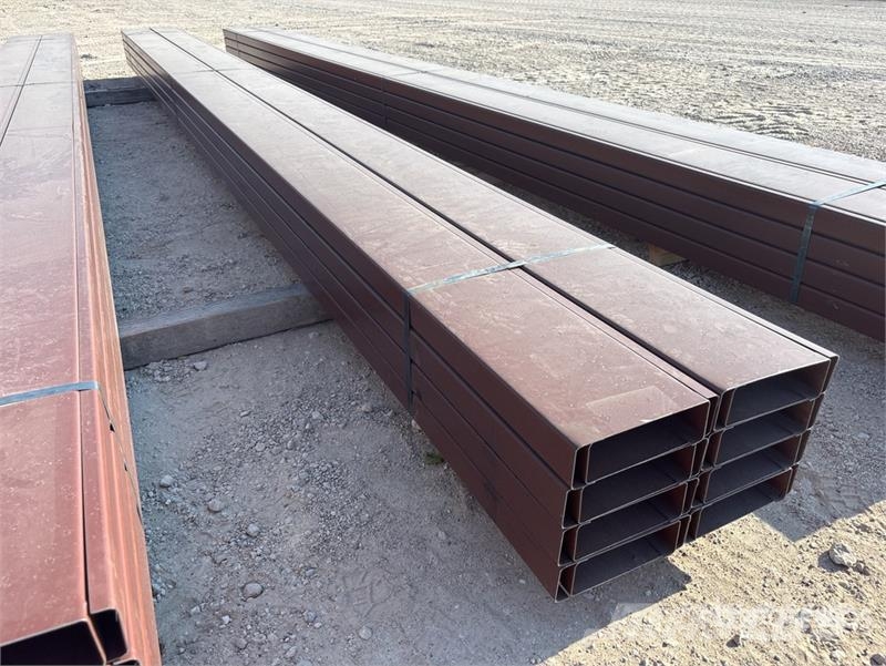 Quantity of (16) 8 in x 20 ft C- Purlin (Unused) Other components