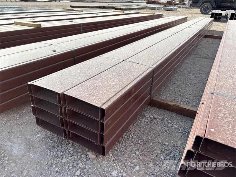  Quantity of (16) 8 in x 20 ft C- Purlin (Unused) Drugi deli
