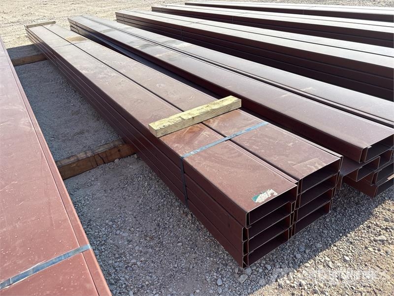 Quantity of (16) 8 in x 20 ft C- Purlin (Unused) Other components