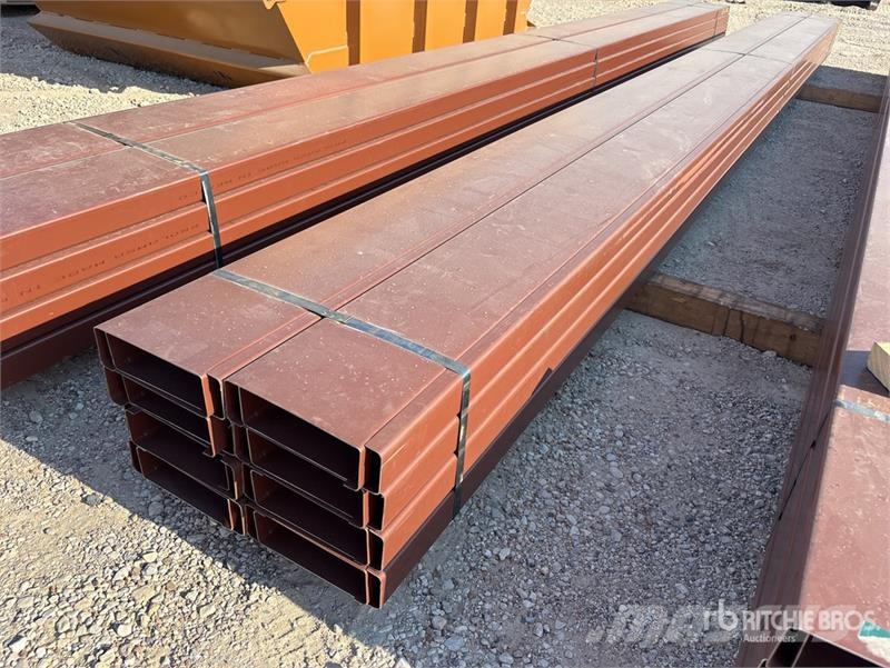  Quantity of (16) 8 in x 20 ft C- Purlin (Unused) Other components