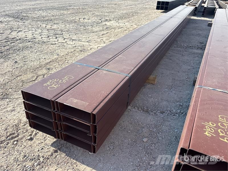 Quantity of (16) 8 in x 20 ft C- Purlin (Unused) Other components