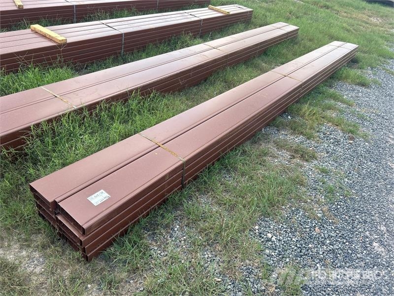 Quantity of (16) 8 in x 20 ft C- Purlin (Unused) Other components