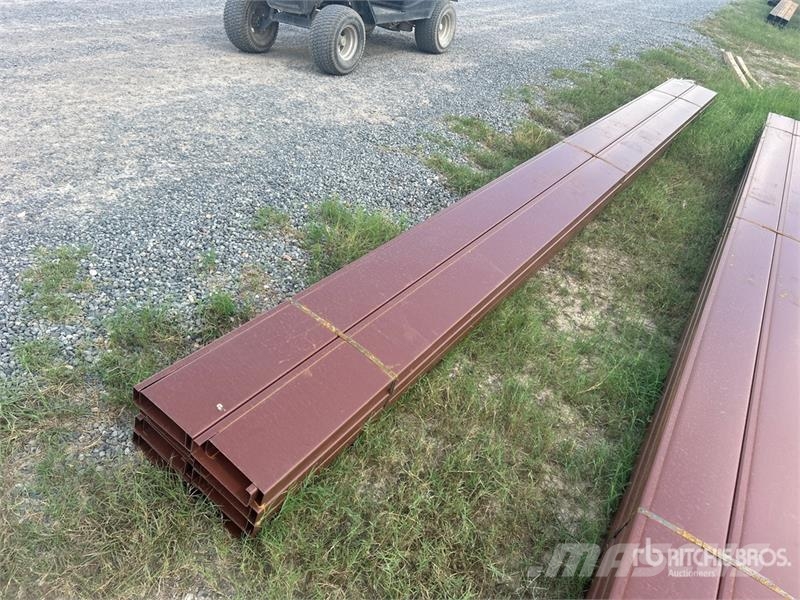 Quantity of (16) 8 in x 20 ft C- Purlin (Unused) Other components