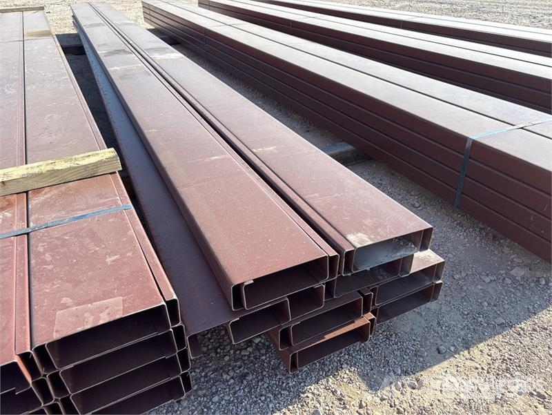  Quantity of (16) 8 in x 20 ft C- Purlin (Unused) Other components