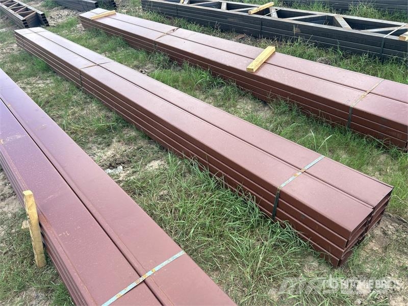 Quantity of (16) 8 in x 20 ft C- Purlin (Unused) Other components