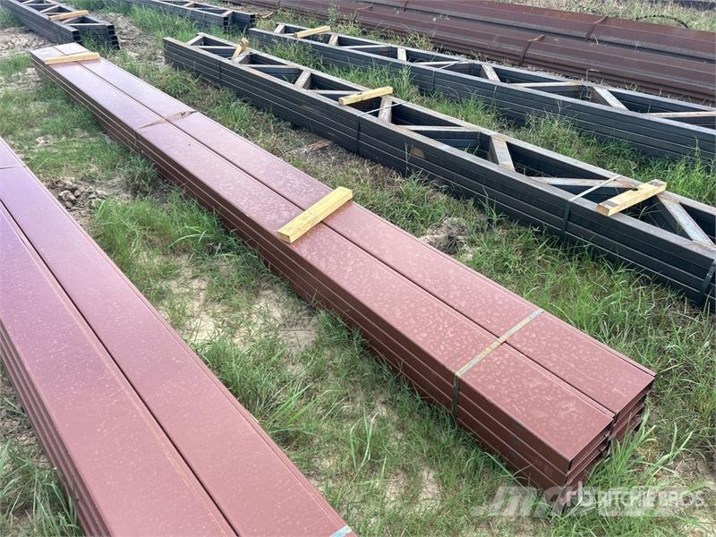 Quantity of (16) 8 in x 20 ft C- Purlin (Unused) Other components