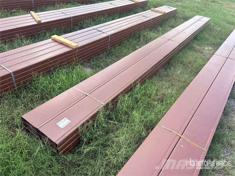 Quantity of (16) 8 in x 20 ft C- Purlin (Unused) Other components