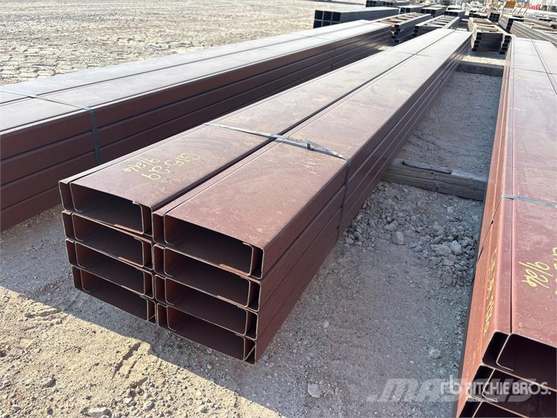 Quantity of (16) 8 in x 20 ft C- Purlin (Unused) Other components