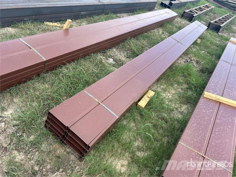 Quantity of (16) 8 in x 20 ft C- Purlin (Unused) Other components