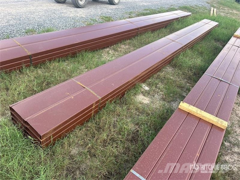 Quantity of (16) 8 in x 20 ft C- Purlin (Unused) Other components