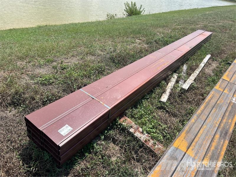 Quantity of (16) 8 in x 20 ft C- Purlin (Unused) Other components