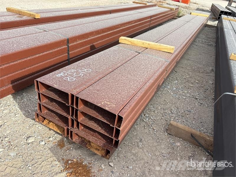 Quantity of (16) 8 in x 20 ft C- Purlin (Unused) Drugi deli