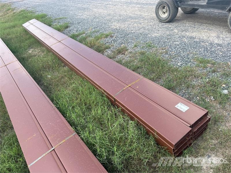 Quantity of (16) 8 in x 20 ft C- Purlin (Unused) Other components