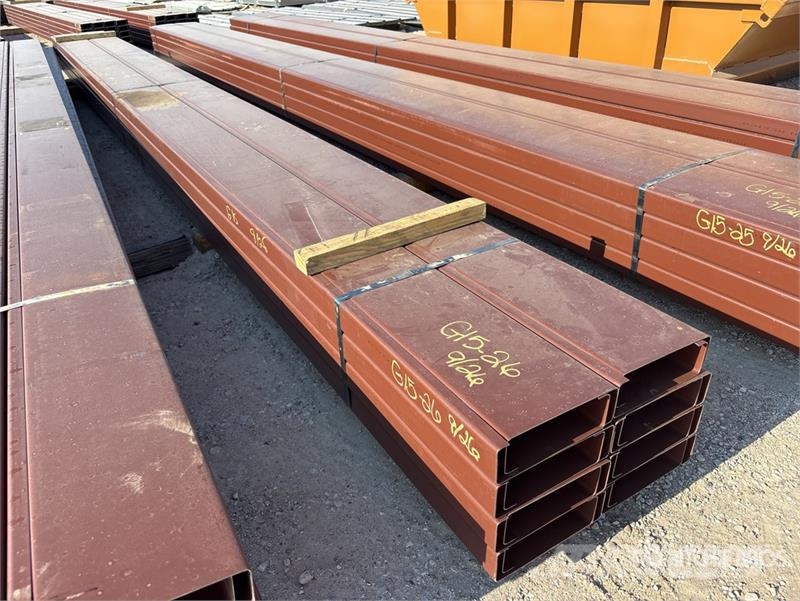 Quantity of (16) 8 in x 20 ft C- Purlin (Unused) Other components