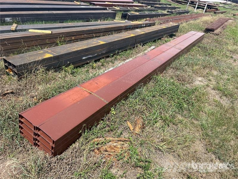 Quantity of (16) 8 in x 20 ft C- Purlin (Unused) Other components