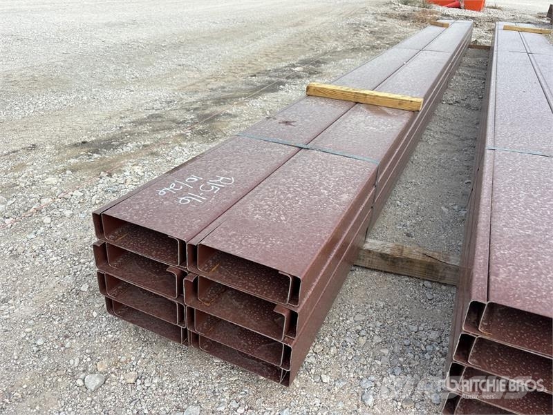 Quantity of (16) 8 in x 20 ft C- Purlin (Unused) Drugi deli