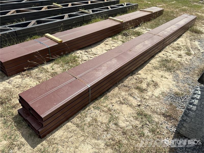  Quantity of (16) 8 in x 20 ft C- Purlin (Unused) Drugi deli