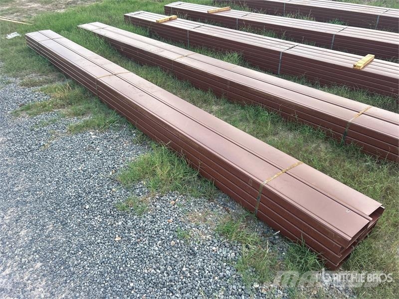 Quantity of (16) 8 in x 20 ft C- Purlin (Unused) Other components