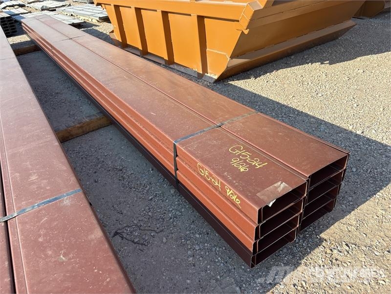 Quantity of (16) 8 in x 20 ft C- Purlin (Unused) Other components