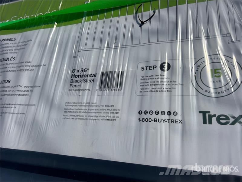  Quantity of (19) 6' x 36" Trex Enhance Steel Raili مكونات أخرى