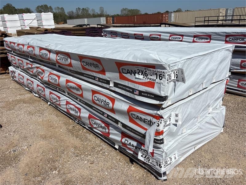 Quantity of (192) 2 in x 6 in x 16 ft SYP #2 Prime Outros componentes