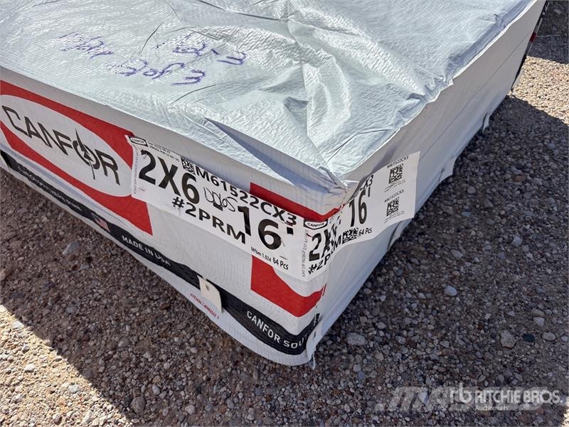  Quantity of (192) 2 in x 6 in x 16 ft SYP #2 Prime Outros componentes