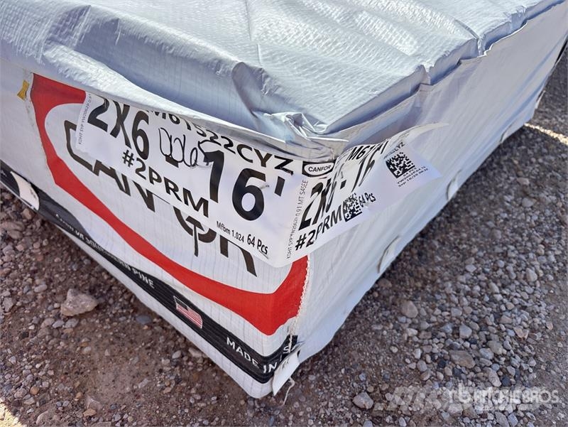 Quantity of (192) (3 Lifts) 2 in x 6 in x 16 ft SY Outros componentes