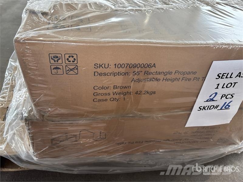 Quantity of (2) 55 in Propane Fire Pit Table (Unus Other components