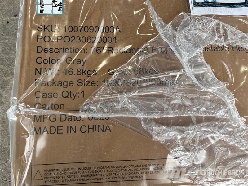 Quantity of (2) 76 in Propane Fire Pit Table (Unus Other components