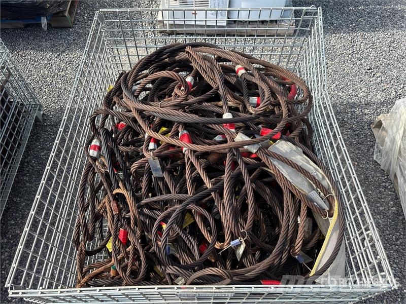 Quantity of (2) Crates of Steel Wire Sling Daru tertozékok és felszerelések