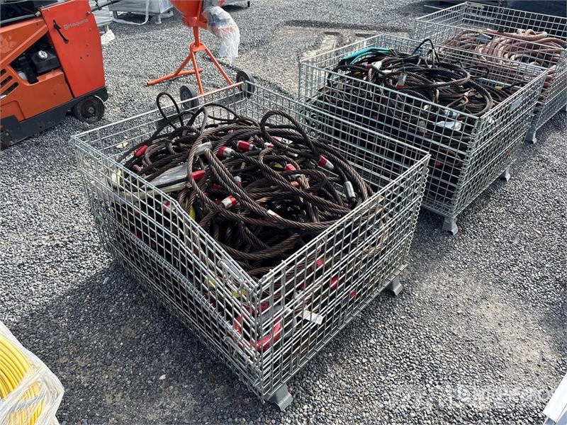Quantity of (2) Crates of Steel Wire Sling Daru tertozékok és felszerelések