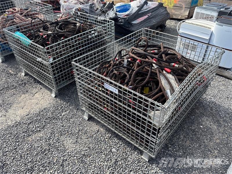 Quantity of (2) Crates of Steel Wire Sling Daru tertozékok és felszerelések