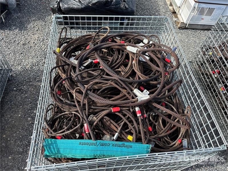 Quantity of (2) Crates of Steel Wire Sling Daru tertozékok és felszerelések