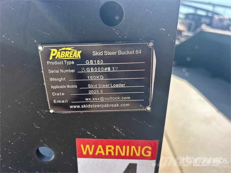 Quantity of (2) PABREAK GB160 72 in Skid Steer Bu Žlice
