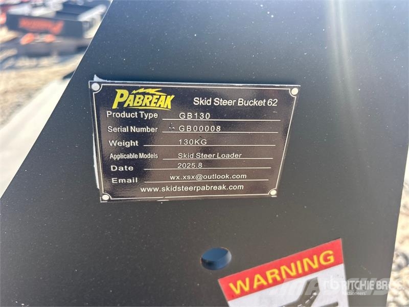 Quantity of (2) PABREAK GB130 64 in Skid Steer Bu Žlice