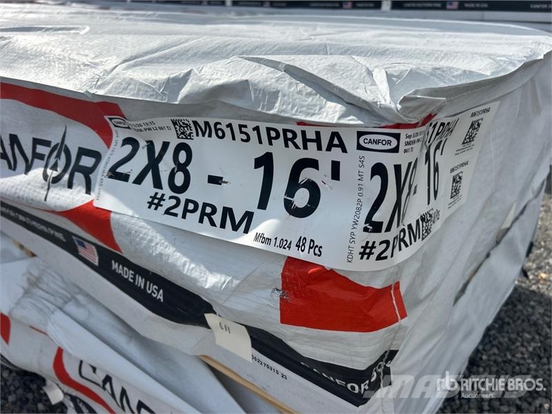 Quantity of (2) Pallets of 2x8x16 SYP #2 Prime Gra Other components