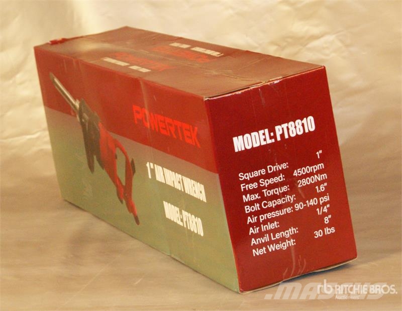  Quantity of (2)  Powertek PT8810 Pneumatic Impact  Other components