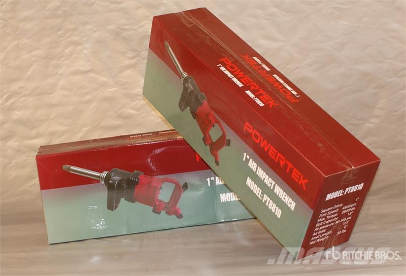  Quantity of (2)  Powertek PT8810 Pneumatic Impact  Other components