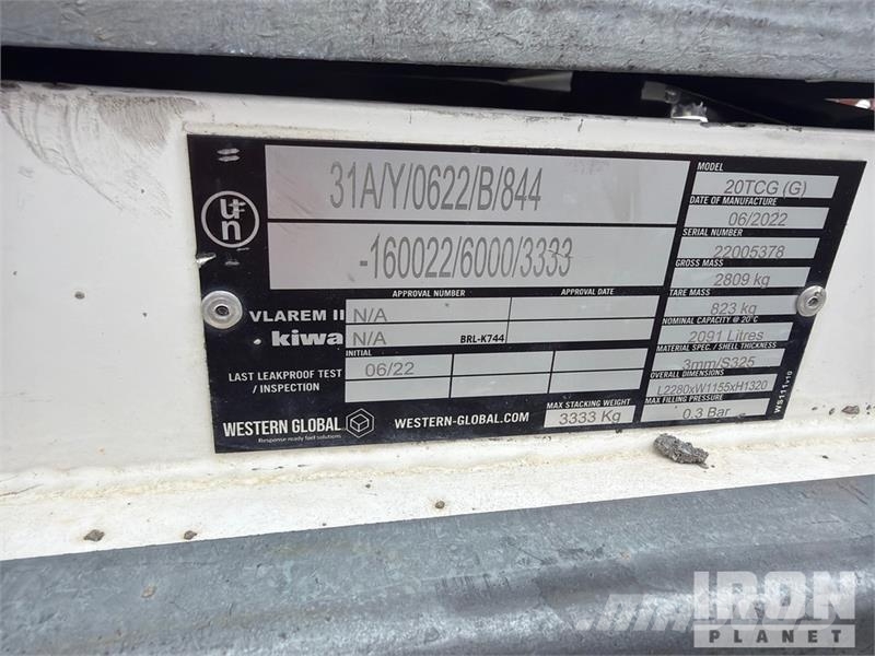 Quantity of (2) Trans Cube 552 gal Skid Mounted St Kütusemahutid
