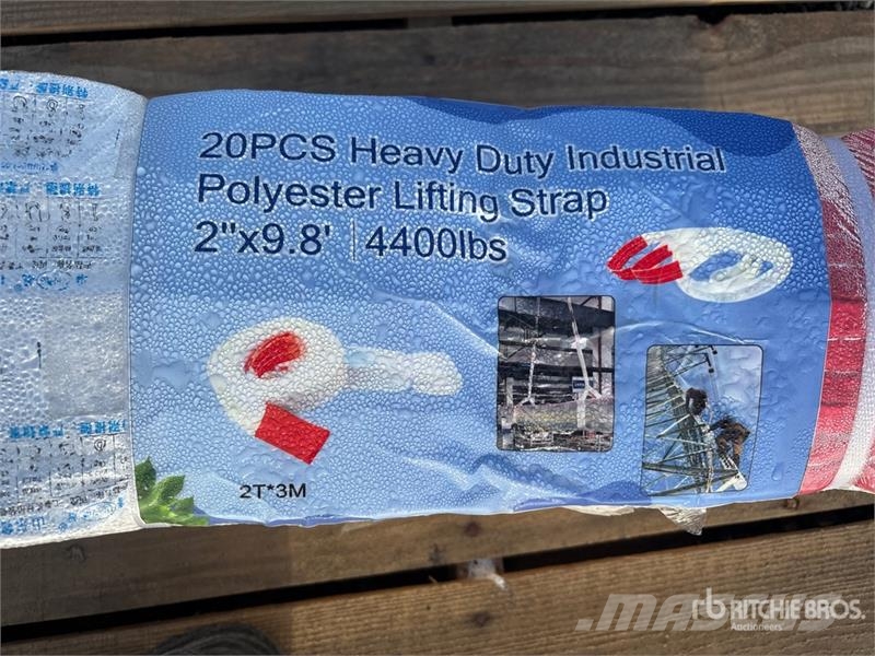Quantity of (20) 2 in x 9.8 ft Heavy Duty Industri Andre komponenter