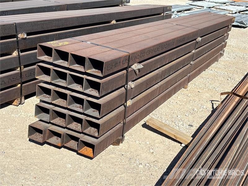  Quantity of (20) 5 in x 4 in x 14 ft 11 Gauge Rect المصاعد والرافعات المادية