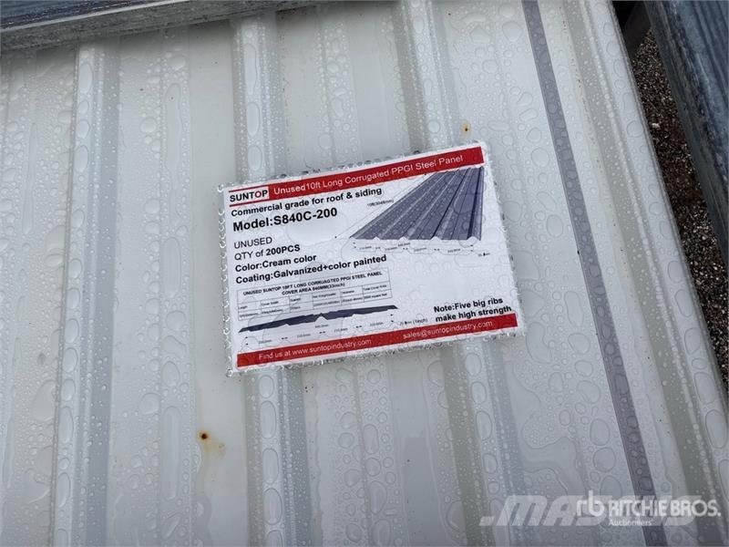  Quantity of (200)  SUNTOP S840C-200 Corrugated Gal Pacēlāji, vinčas un materiālu lifti